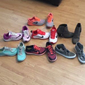 Lot of shoes most size 8.5- message for pricing